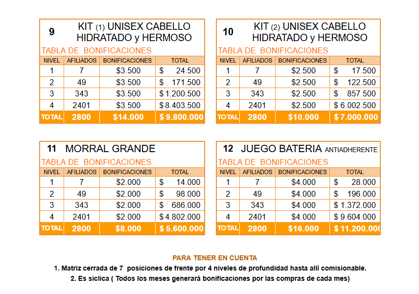 COMPENSACIONES: KIT 1 y 2 CABELLO HIDRATADO y HERMOSO- KIT MORRAL GRANDE  - KIT JUEGO DE BATERIAS ANTIADHERENTE
