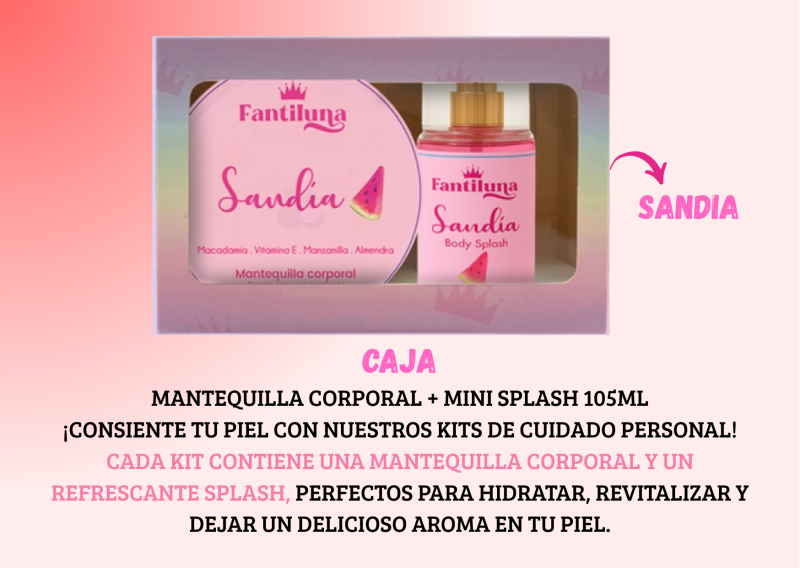 25. Caja mantequilla corporal+mini splash