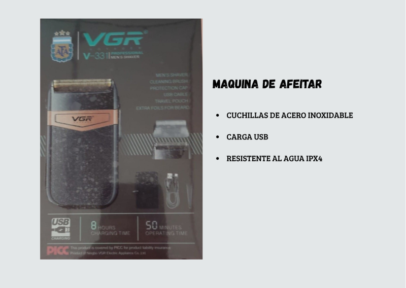 62. Maquina de afeitar