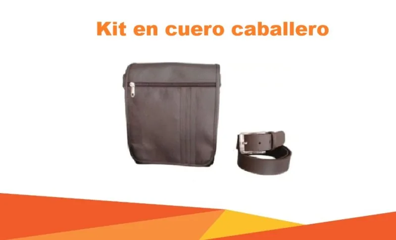 6. Kit cuero hombre