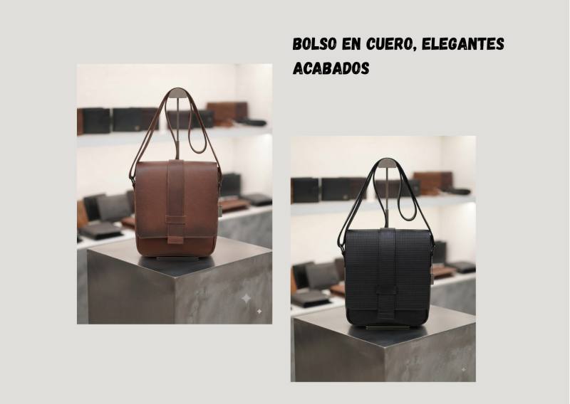 6. Bolso manos libres en cuero
